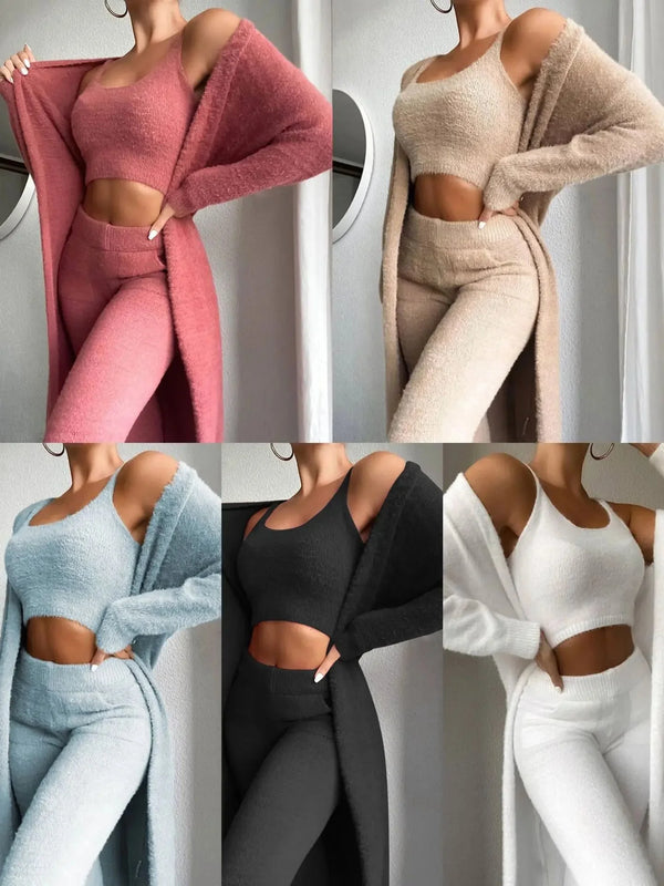 Cozy Fleece Loungewear Trio