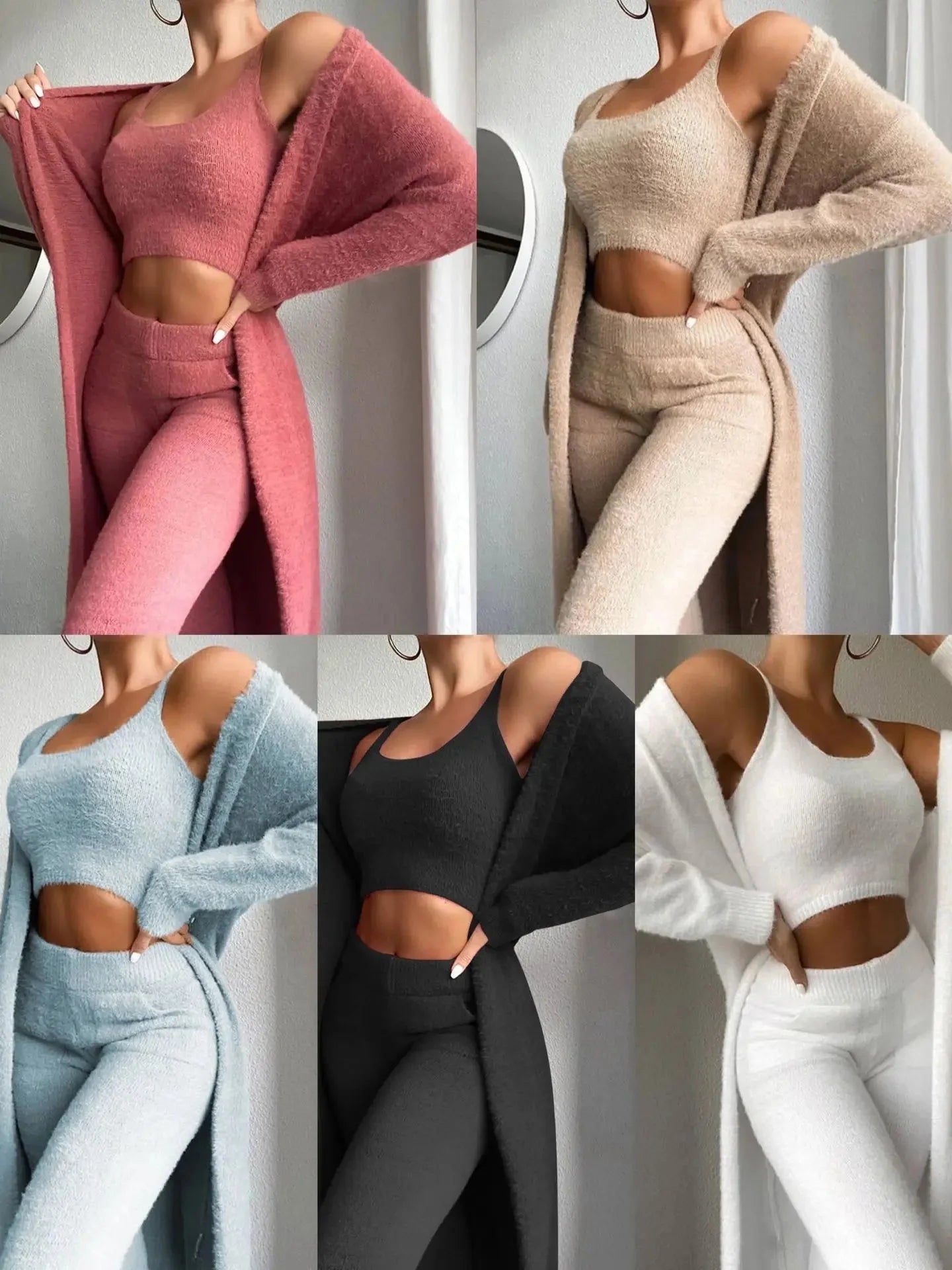Cozy Fleece Loungewear Trio